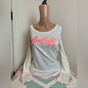 Vintage! AEO long sleeve graphic logo tee